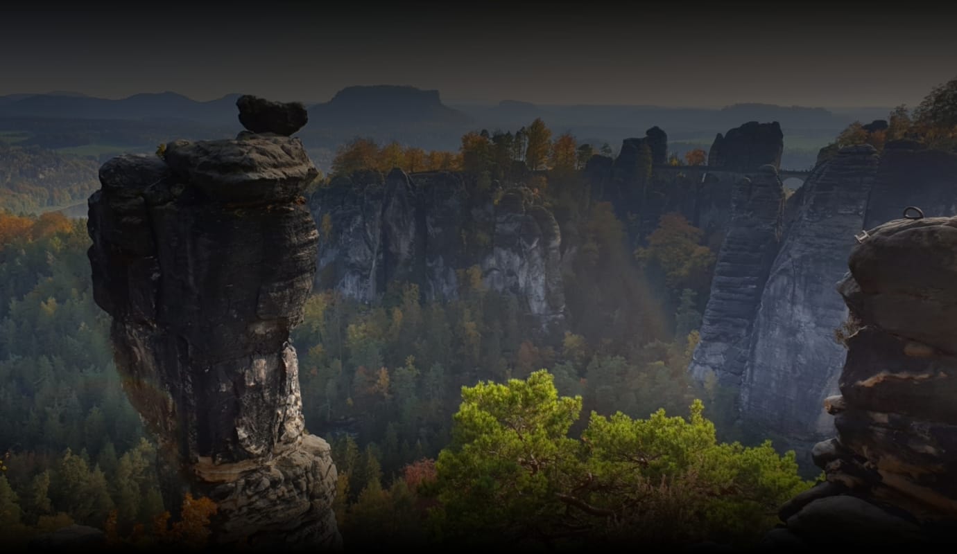 Blick auf die Bastei